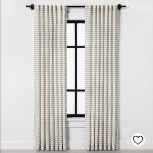 Magnolia Hearth & Hand Blanket Stitch Curtain Panel